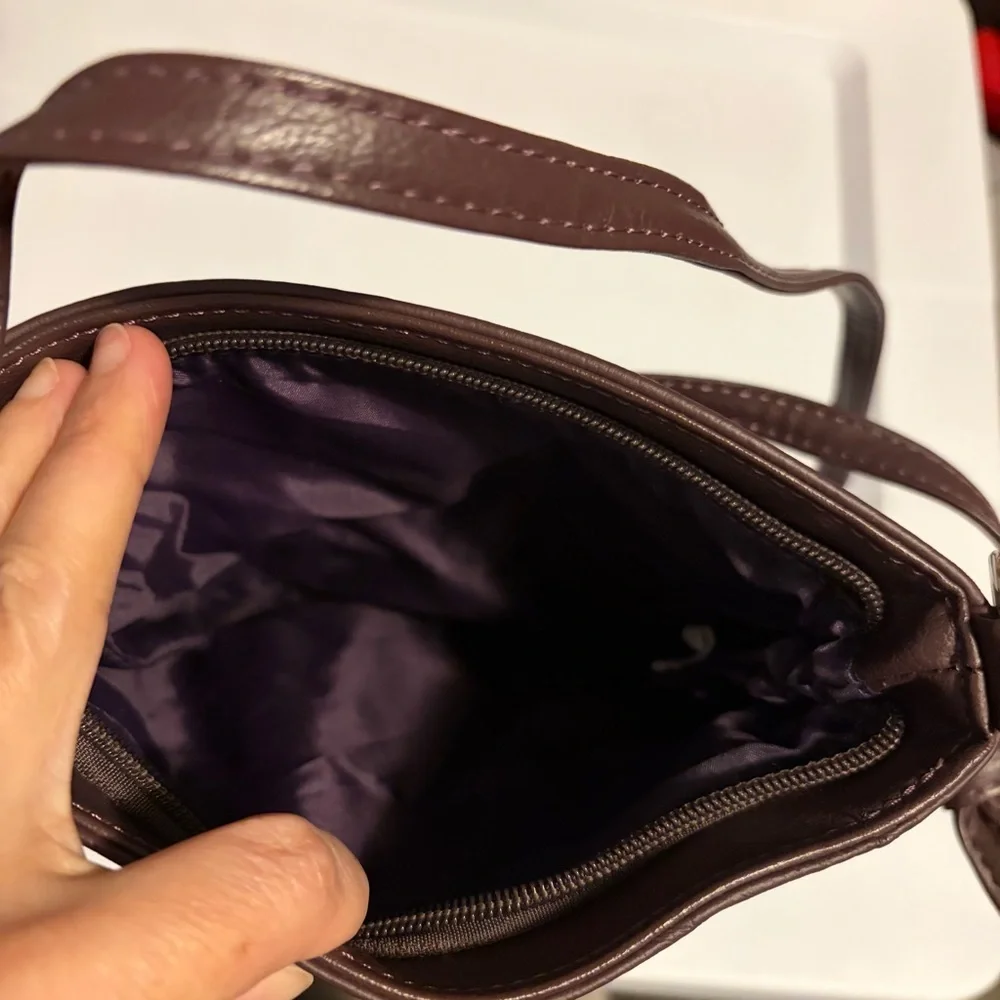 Crossbody Bag - Mauve Purple non brand faux
